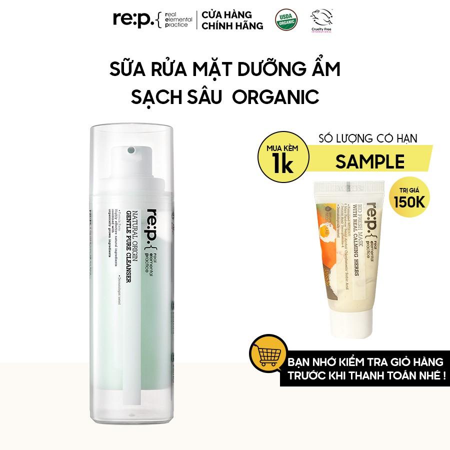 Sữa Rửa Mặt Dưỡng Ẩm Dành Cho Mọi Loại Da Organic RE:P Natural Origin Gentle Pure Cleanser 150ml