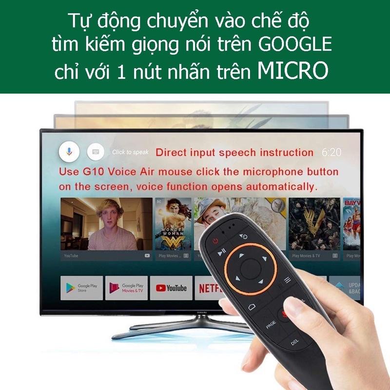 Điều khiển chuột bay, tìm kiếm giọng nói cho Máy chiếu android, tivi box, android tivi