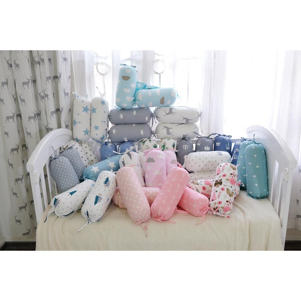 Gối chặn cho bé RUNA KIDS chất liệu cotton Hàn 100% cao cấp, mềm mịn, an toàn cho bé