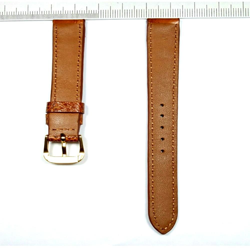 Dây Đeo Đồng Hồ Da Đà Điểu 22mm Màu Nâu