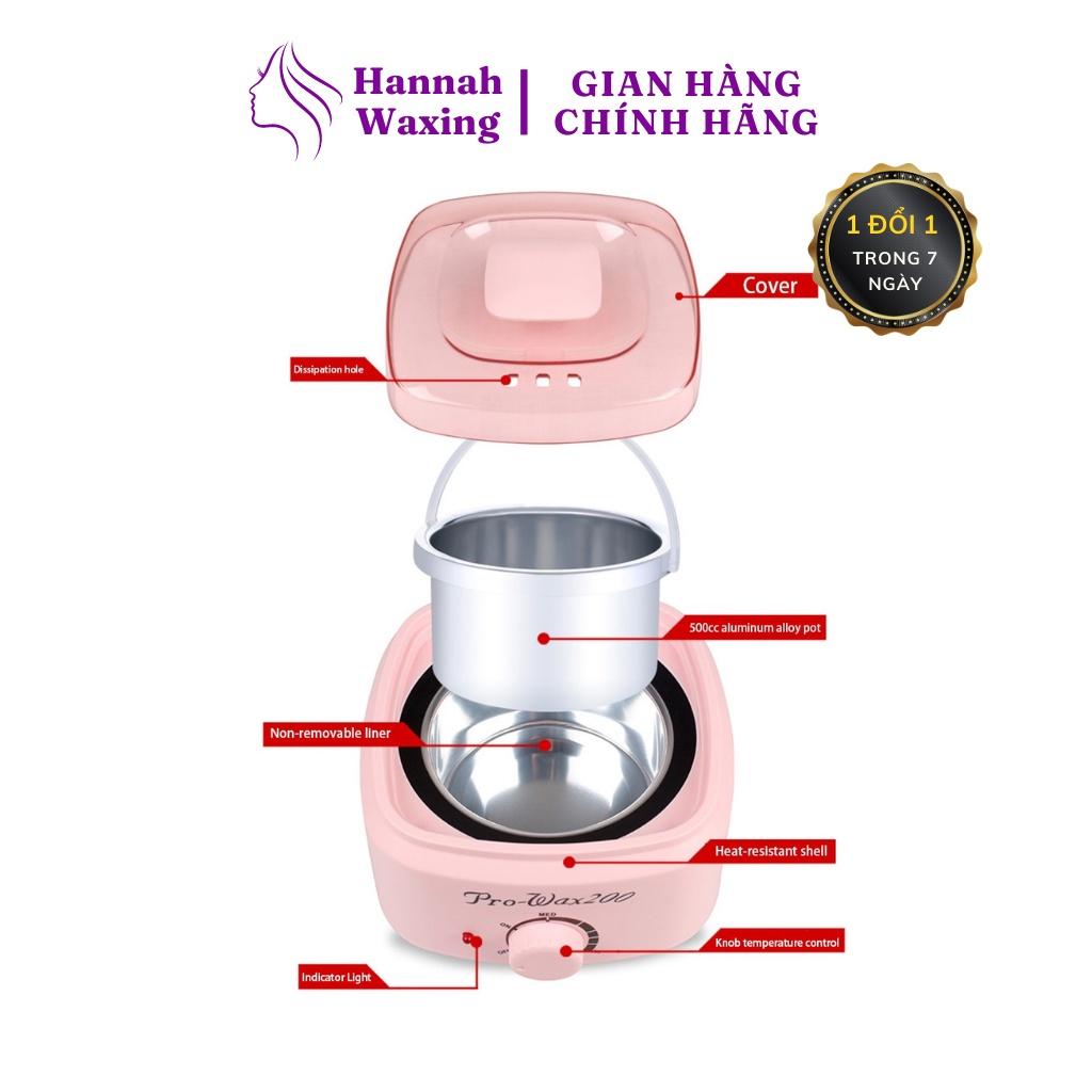 Combo 100gr Sáp Sữa Dừa Premium + Nồi Nấu Sáp Wax Lông ProWax200 HANNAH WAXING Tặng Que