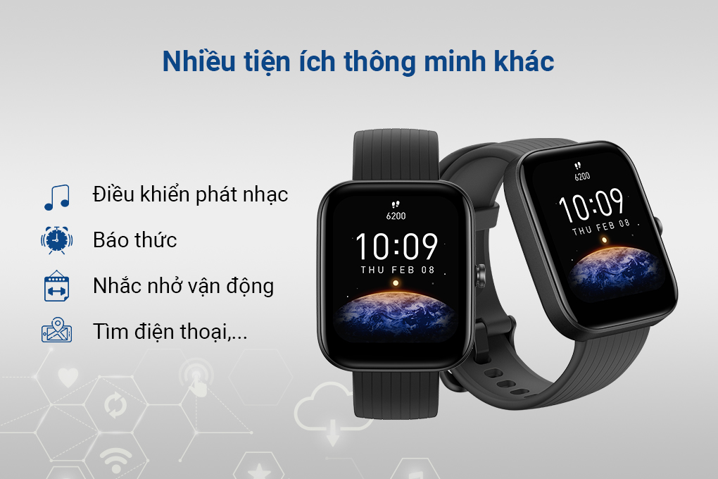 Đồng Hồ Thông Minh Amazfit Bip 3 Pro | Giao Diện Tiếng Việt | Phiên Bản Quốc Tế  | Hàng Chính Hãng