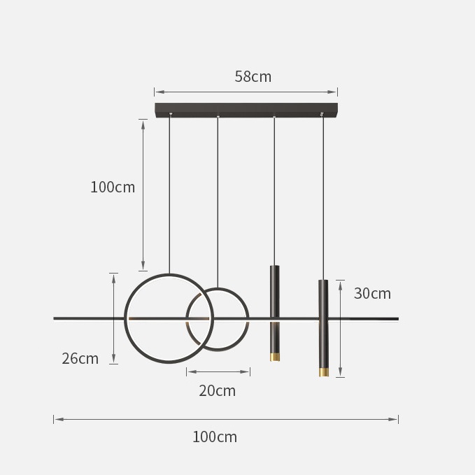 Đèn thả kiểu dáng sang trọng thích hợp với mọi không gian nội thất -168.