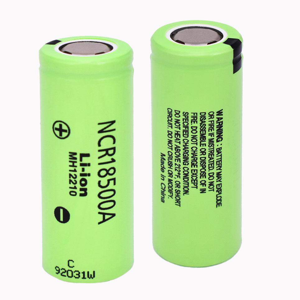100% Nguyên Bản 3.7V 18500 2040Mah Pin Lithium Ion Cho Panasonic NCR18500A 3.6V Cho Đồ Chơi Đèn Pin Đèn Pin V. V. Điện Áp Danh Định: 3.7V