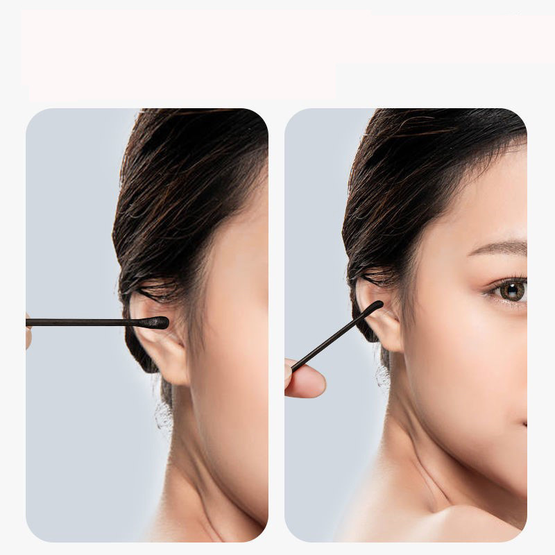 Sản phẩm dụng cụ trang điểm làm đẹp _ Combo hộp 200c tăm bông ráy tai lớn  cao cấp với 2 đầu tăm thiết kế hình dáng khác nhau làm sạch sâu bên trong , an toàn và tiện lợi