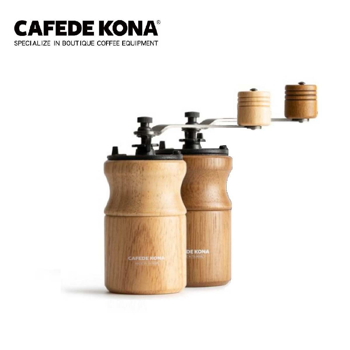 Cối xay cà phê thân gỗ lưỡi thép CAFE DE KONA