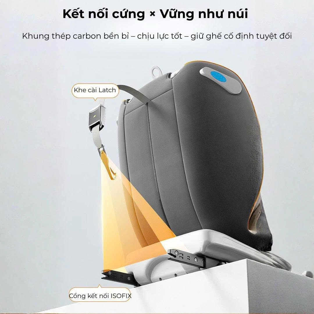(Hàng Chính Hãng) Ghế Ngồi Ô Tô Cho Bé CARMIND G405 – Xoay 360° I-SIZE / ADAC/ ISOFIX Dành Cho Từ Sơ Sinh Đến 12 Tuổi - Hàng Chính Hãng