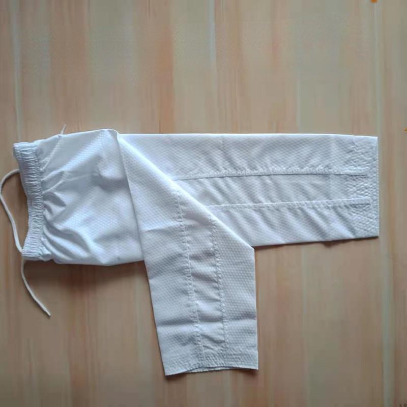 Quần Taekwondo quần polyester màu đen trẻ em người lớn quần short trẻ em quần nhẹ nhẹ quần dài quần thể thao Color: White cotton shorts Size: XXS 120