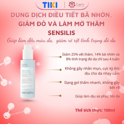 Dung Dịch Điều Tiết Bã Nhờn, Giảm Đỏ Và Làm Mờ Thâm - Sensilis Azelaic Peel 100ml