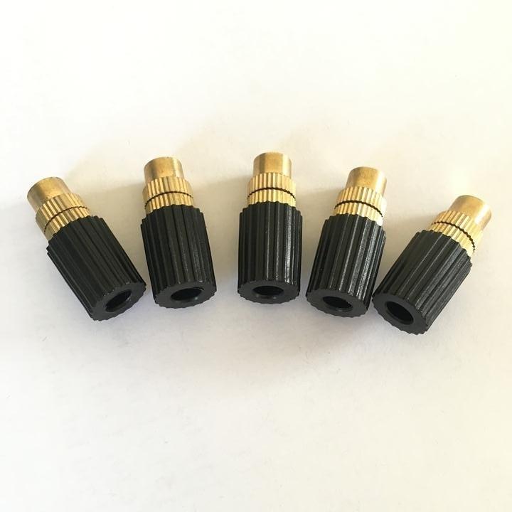 Set 5 đầu phun sương bằng đồng, điều chỉnh được lưu lượng nước.