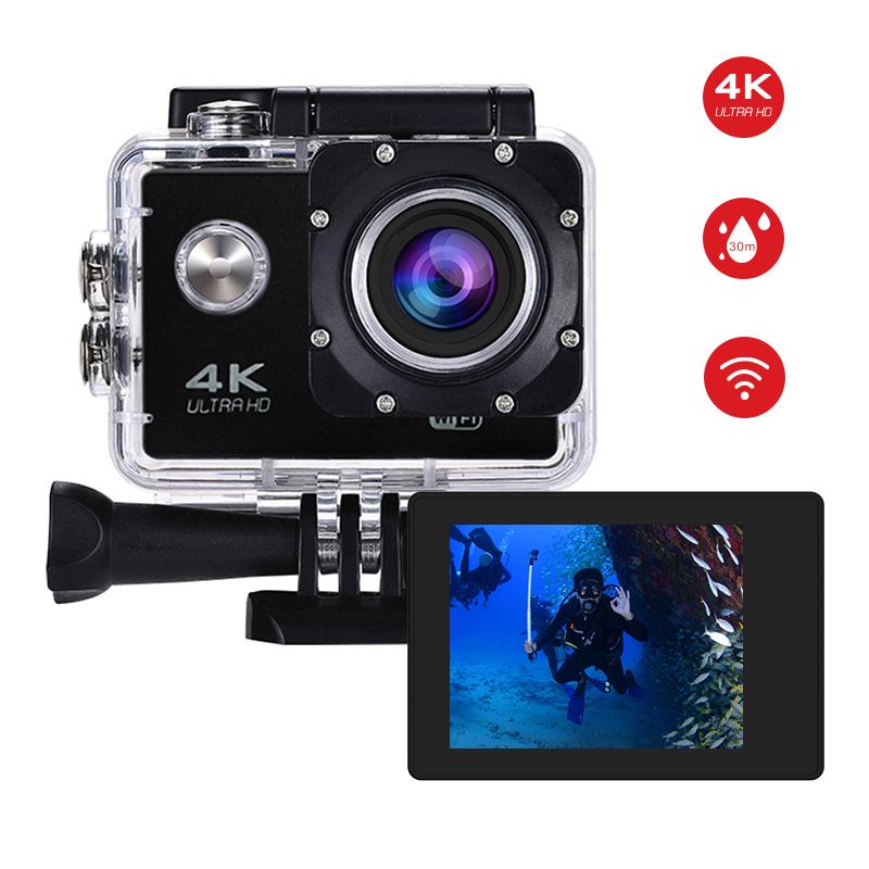 Hình ảnh Camera Hành Động Chống Rung WiFi TUZK 4K/60FPS Có Màn Hình Điều Khiển Từ Xa Camera Thể Thao Chống Nước Ổ Ghi