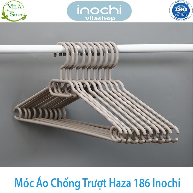 Móc Treo Quần Áo, Móc Quần Áo Chống Trượt Hara 186, Bộ Sưu Tập Móc Quần Áo Người Lớn Nhựa Cao Cấp Inochi