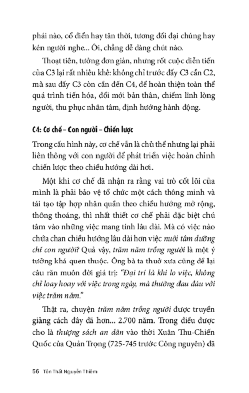 CHIẾN LƯỢC CƠ CHẾ CON NGƯỜI - THẾ KIỀNG 3C CỦA TỒN VINH DOANH NGHIỆP