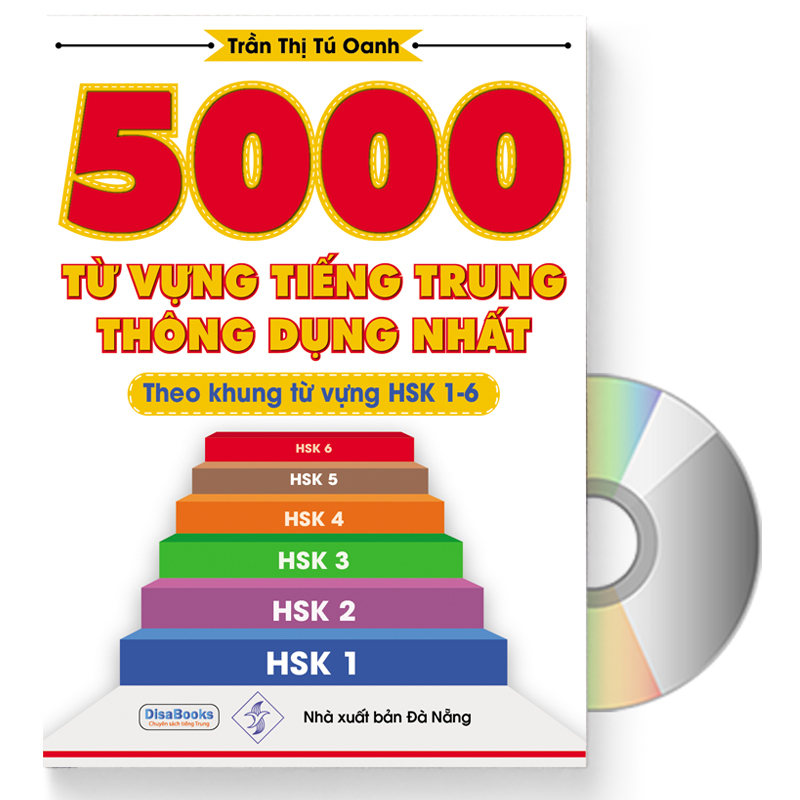 5000 từ vựng tiếng Trung thông dụng nhất + DVD quà tặng