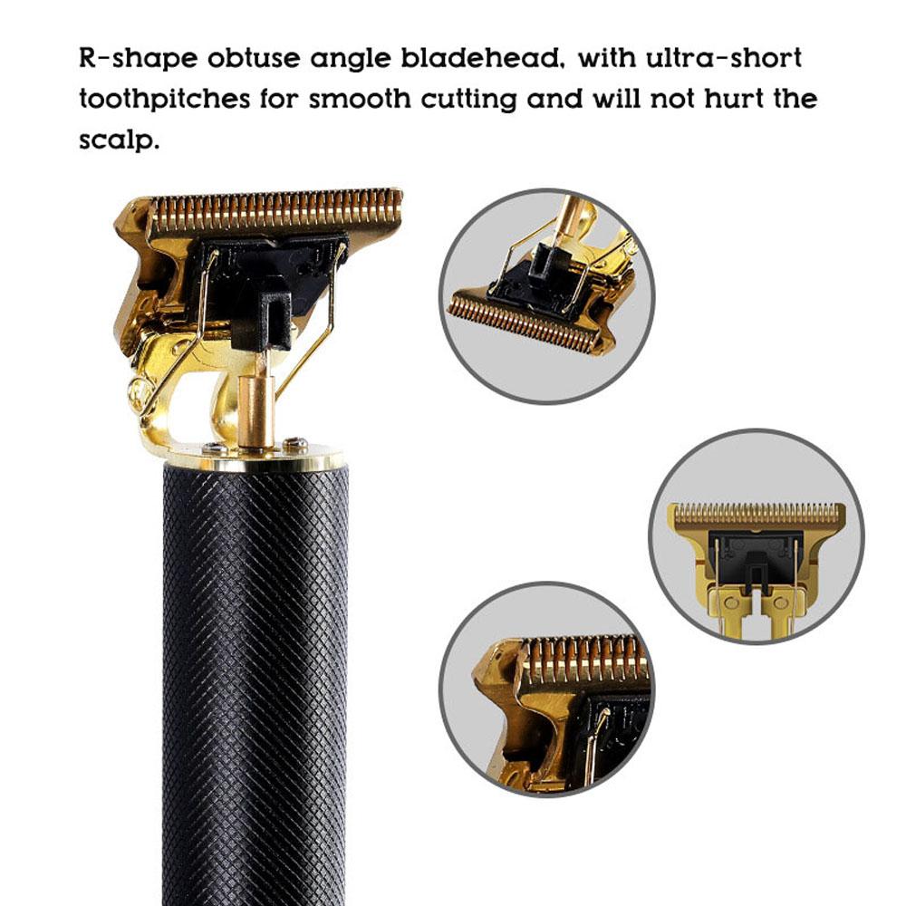 T9 Professional Hair Trimmer Men Hairstyle Cutter Carving Tool USB Rechargeable Electric Haircut Machine