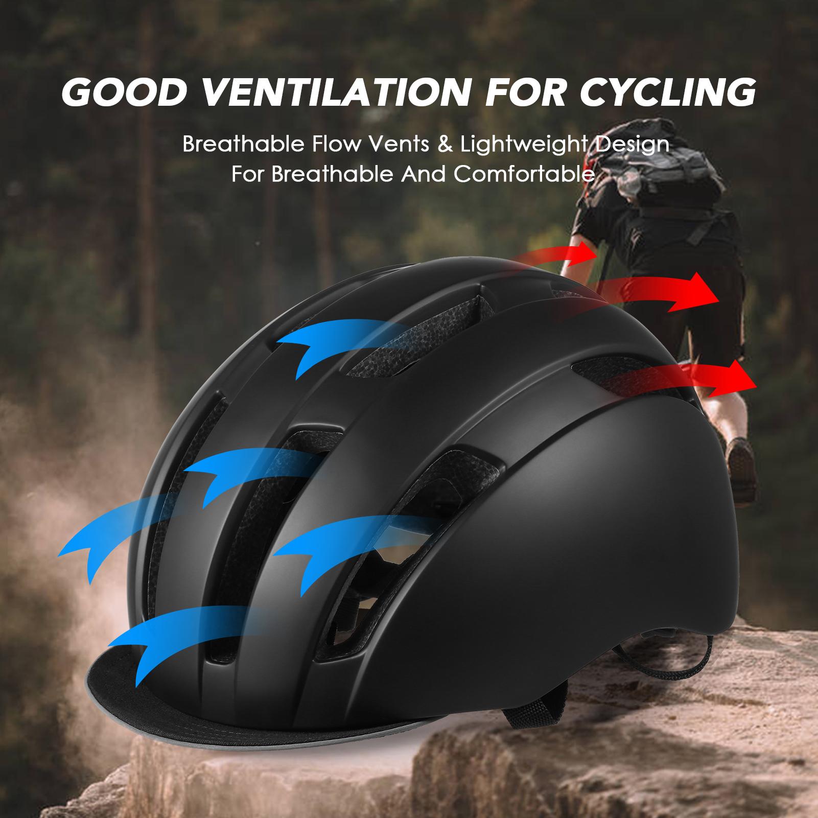 Mũ Bảo Hiểm Xe Đạp Thoáng Khí Ó Thể Tháo Rời Kiểu Kính Che Mặt Nam Nữ