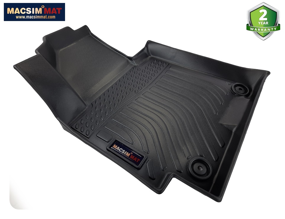 Thảm lót sàn xe ô tô KIA K3 / CERATO  chất liệu TPV thương hiệu Macsim màu đen