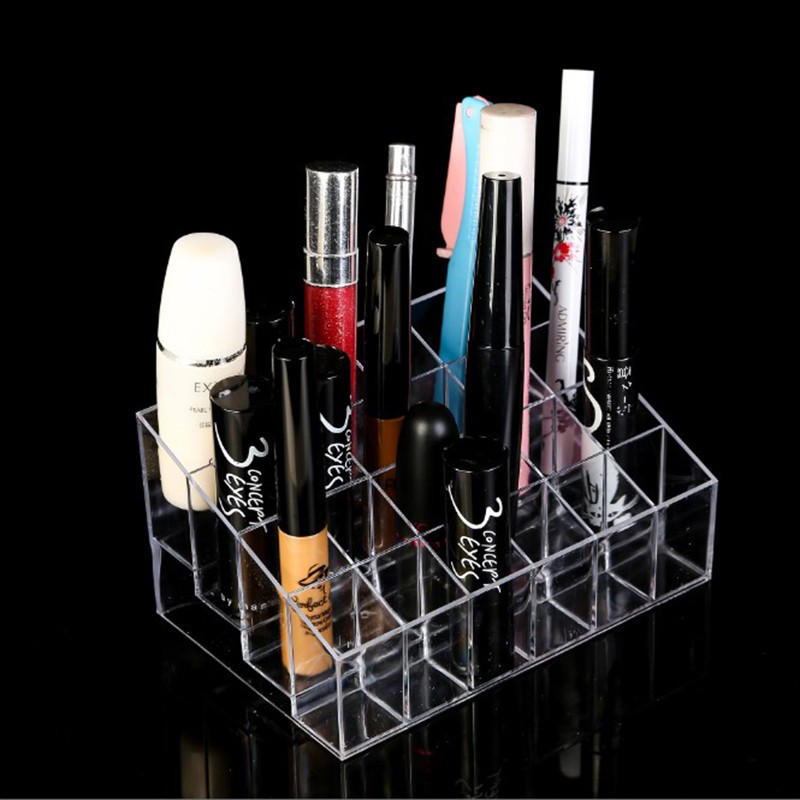 Khay Đựng Son , Đồ Trang Điểm 24 Ô Bằng Mica Chắc Chắn - PaKaSa