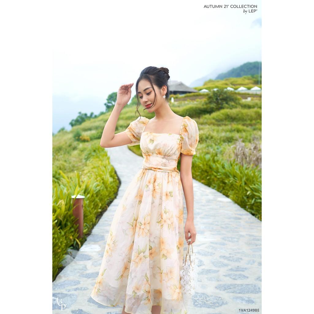 Váy nhún ngực đai eo_1VA1249BE_Lep'