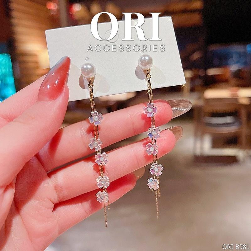 Bông tai nữ dáng dài Roxana thời trang độc đáo ORI ACCESSORIES B381