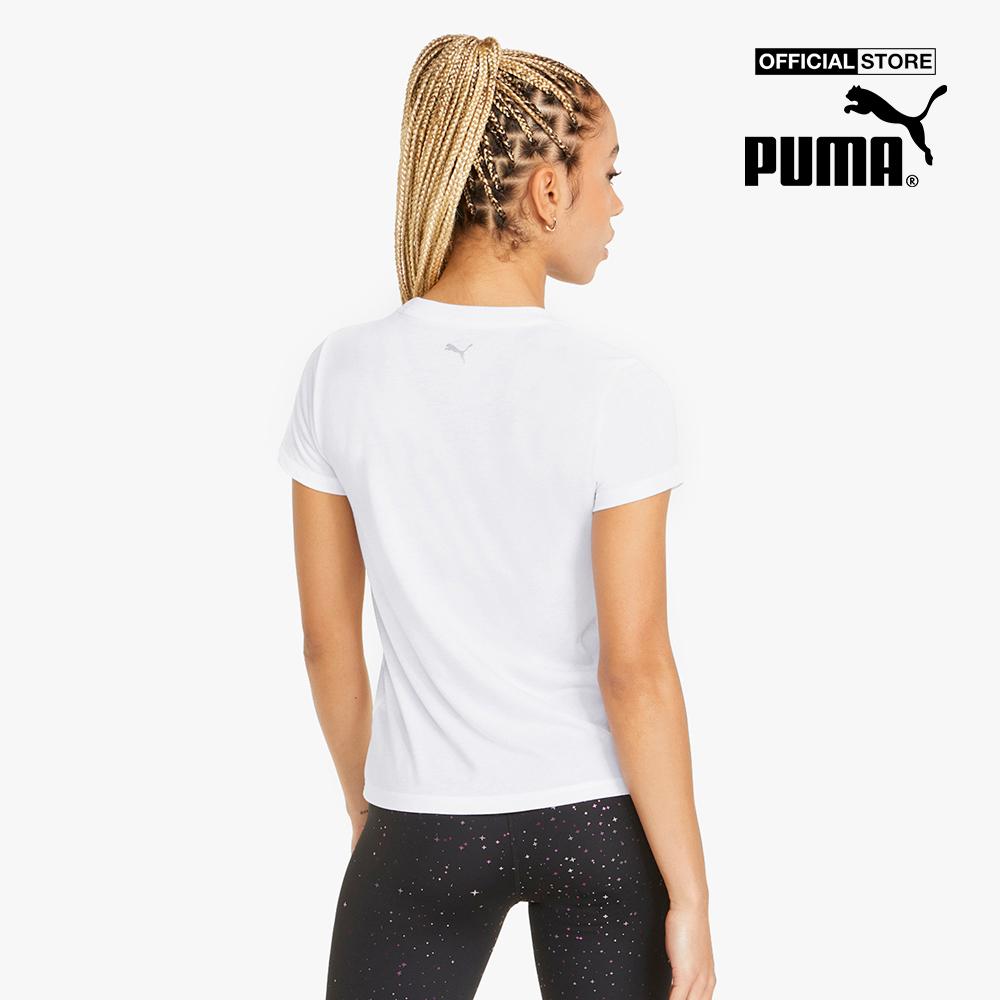 PUMA - Áo thun thể thao nữ tay ngắn Stardust Crystalline Training 521374