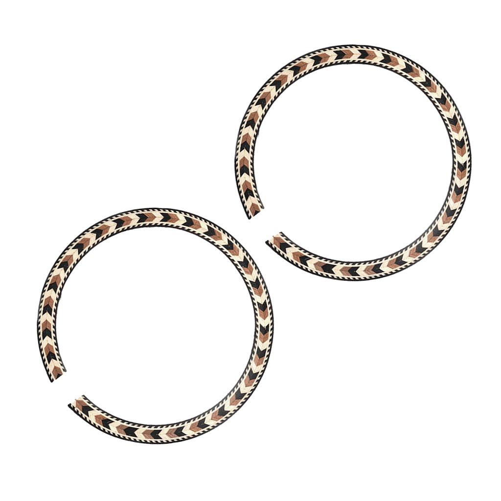 2 Cái Soundhole Dây Miếng Dán Decal cho Đàn Acoustic Guitar Cổ Điển