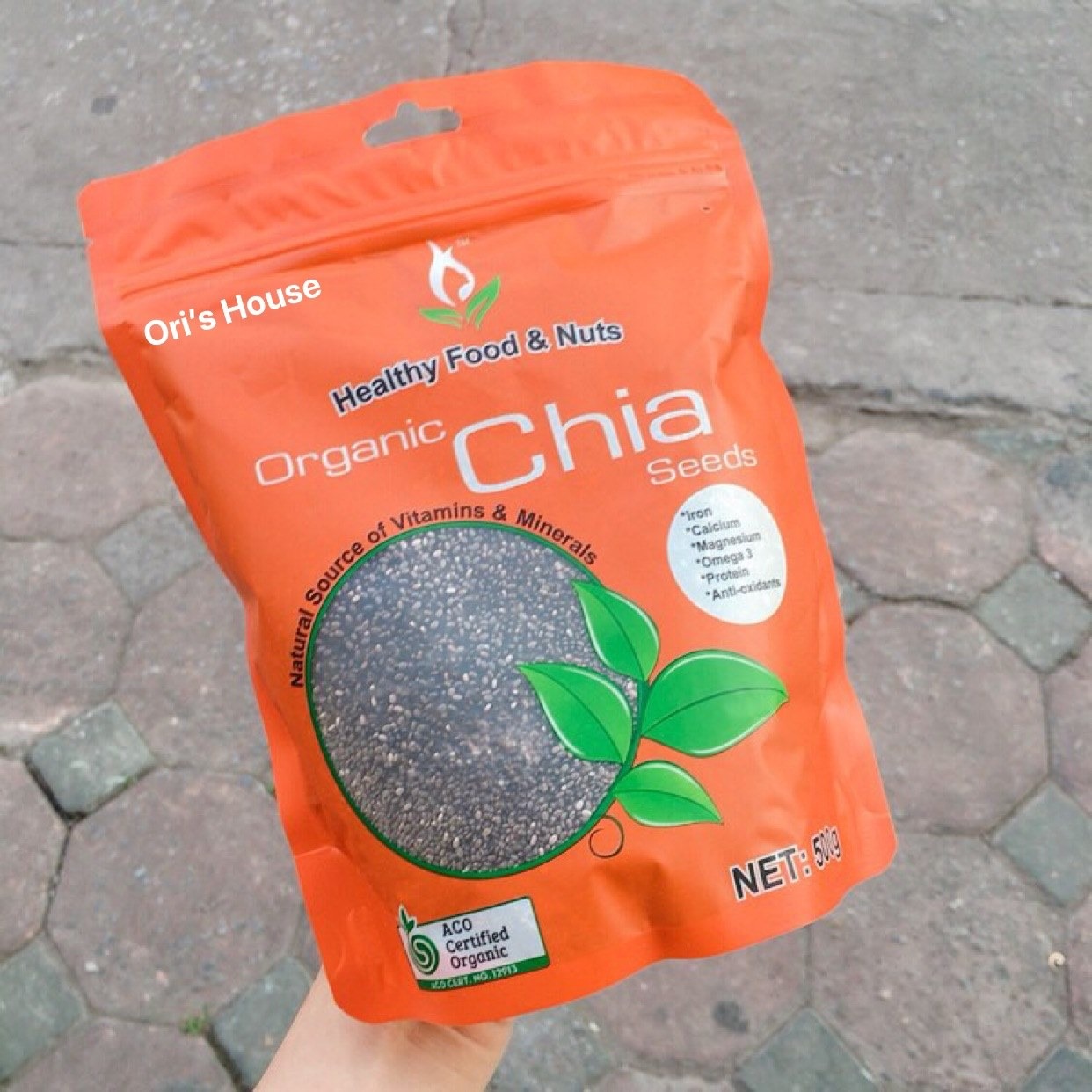 Hat Chia Úc Healthy Food &amp; Nuts Organic Giàu dinh dưỡng mang lại nhiều tác dụng tốt cho sức khỏe - (500g) - QuaTangMe Extaste