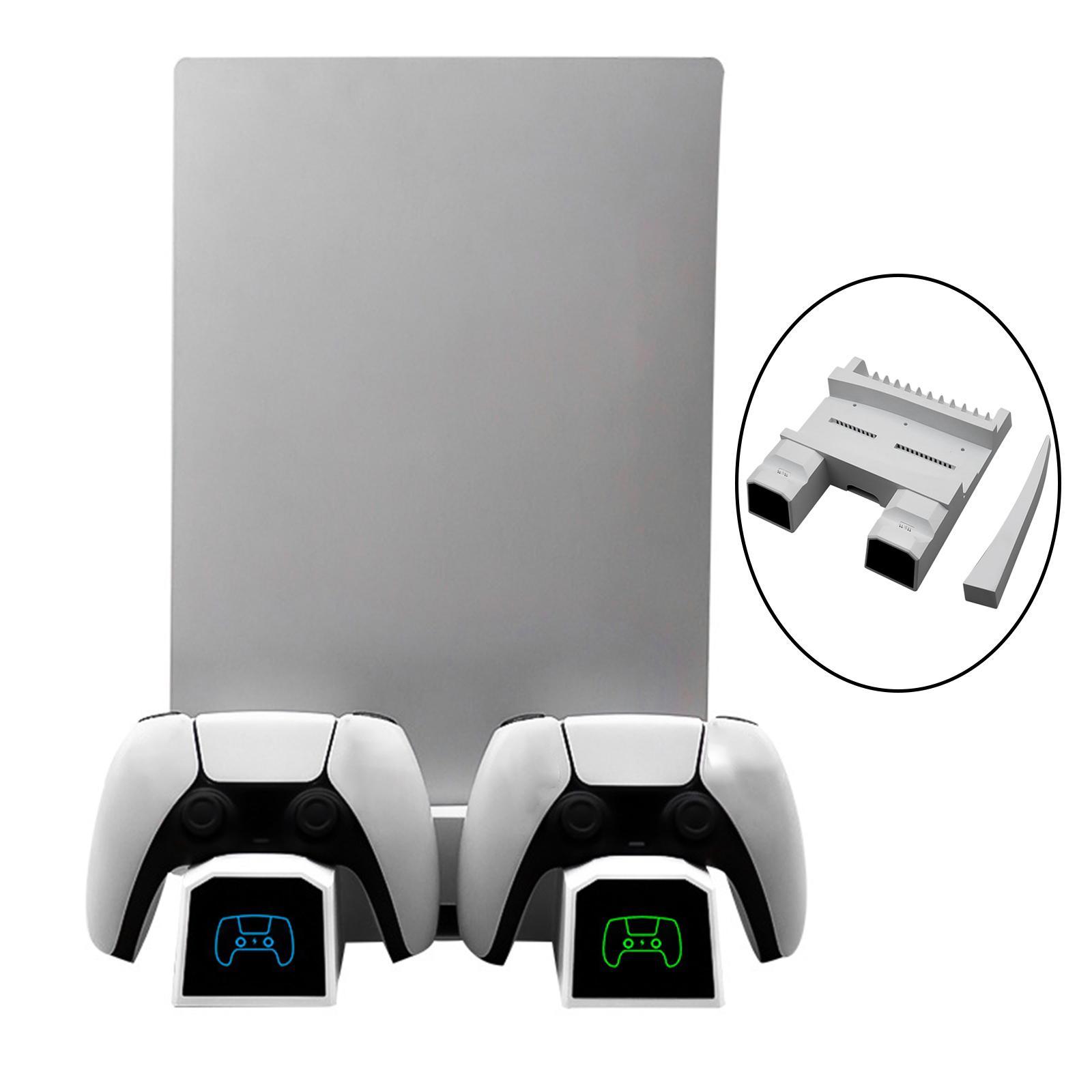 Dual Controller Charging Station with Cooling Fan for PS5 3A Charger