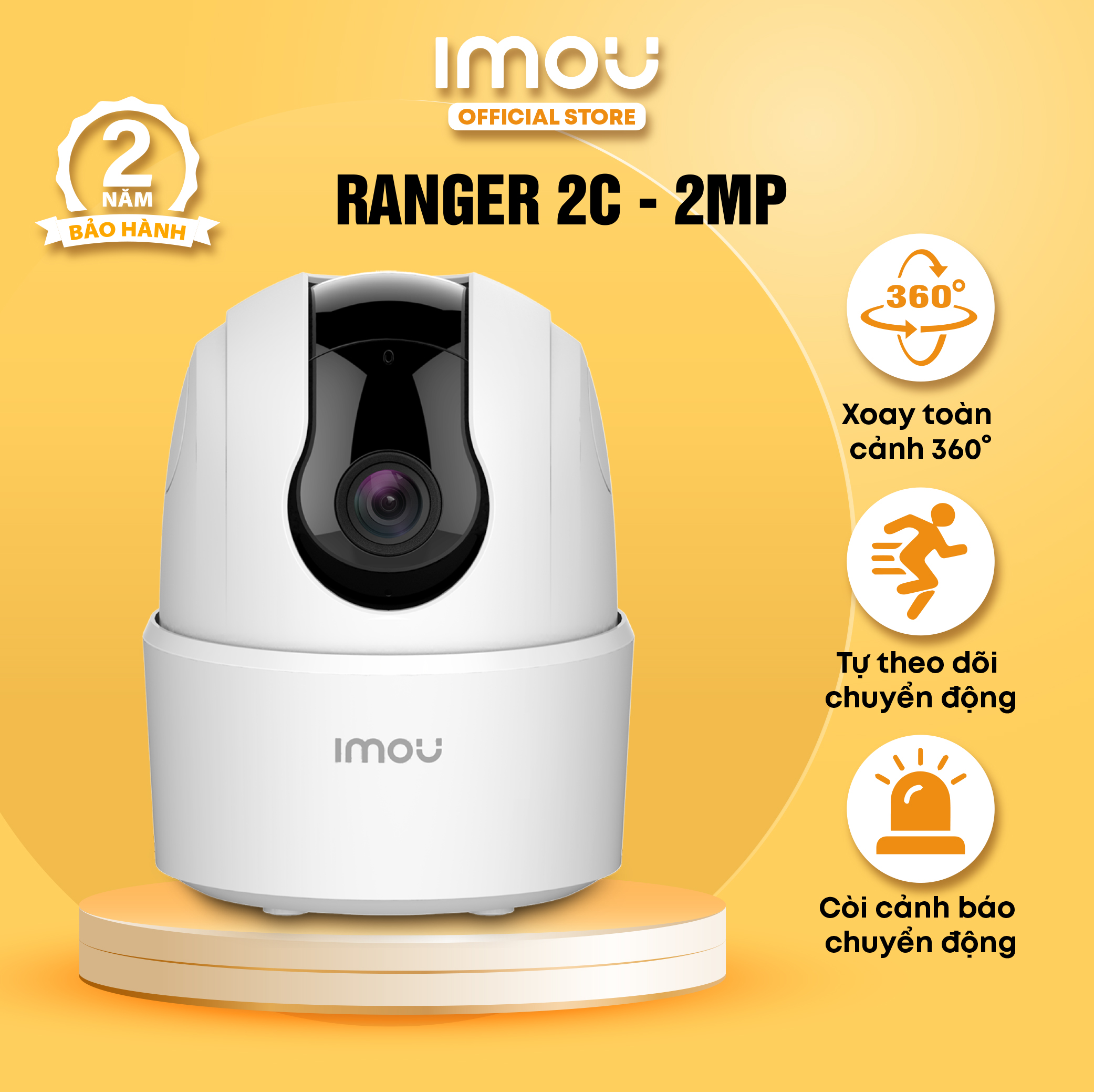 Camera Wifi Imou Ranger 2C (2MP)/ Ranger SE (2MP) I Phát hiện con người I Đàm thoại hai chiều I Xoay 360 I Hàng chính hãng