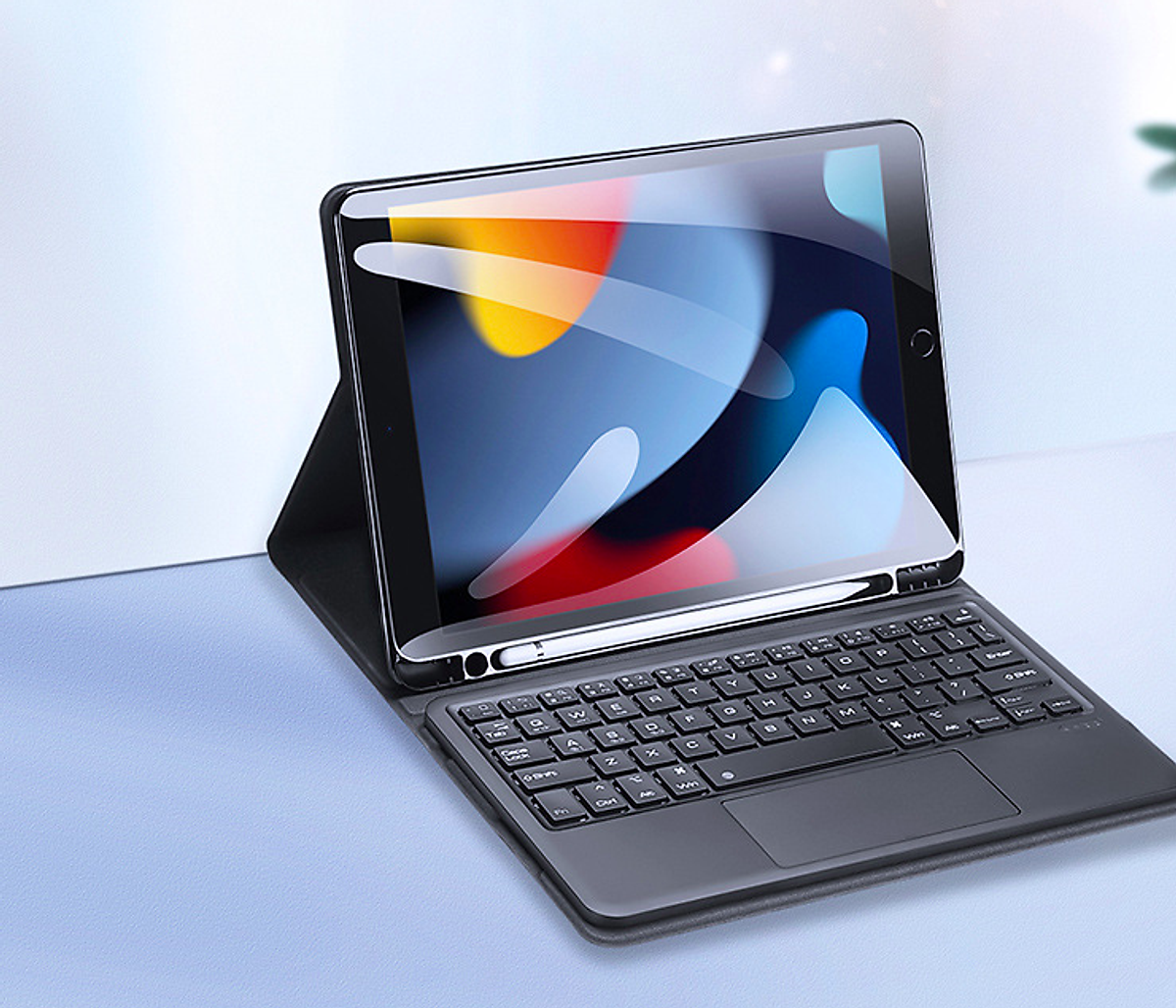 Bao da bàn phím Dux Ducis có TrackPad dành cho iPad 9 - Hàng nhập khẩu