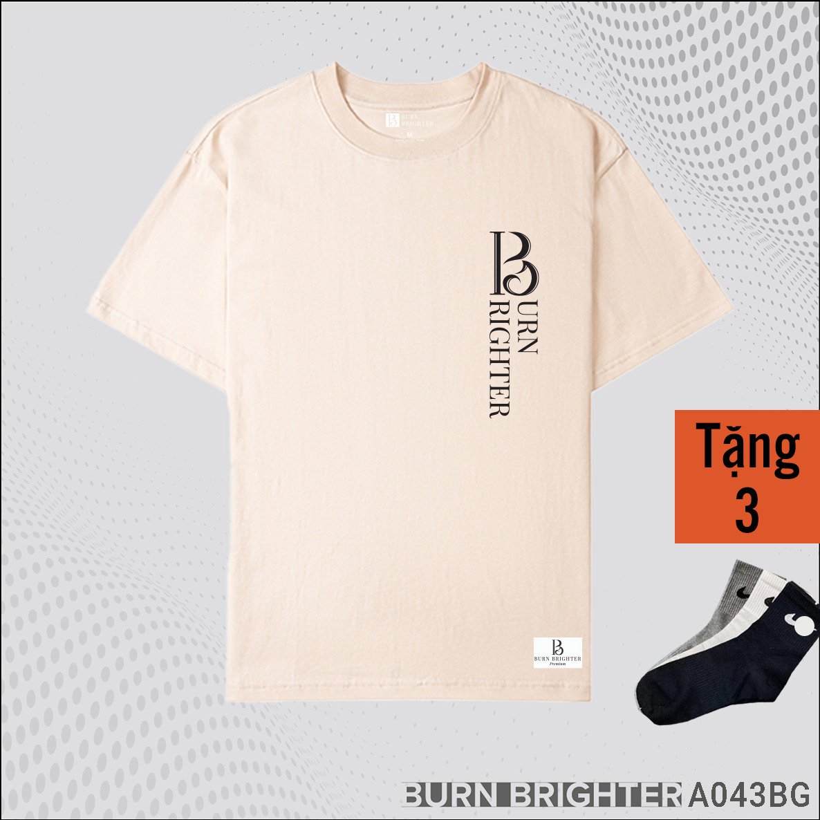 ÁO THUN UNISEX A043 - BURN BRIGHTER