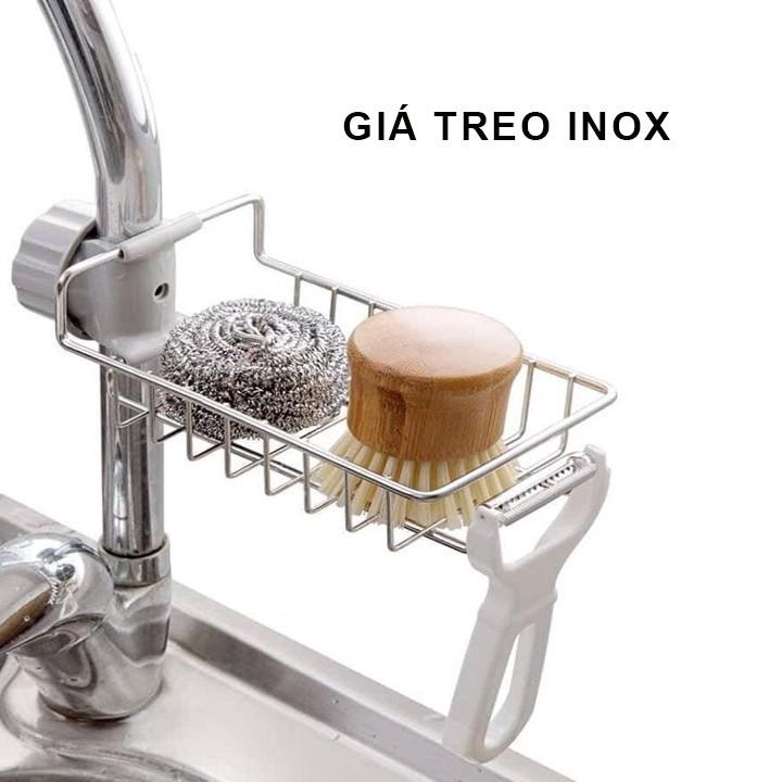 KHAY INOX GẮN VÒI RỬA BÁT