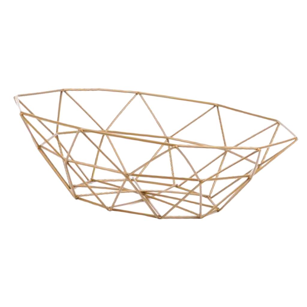 Metal Wire Fruit Snacks Basket Stand for Kitchen -Size S