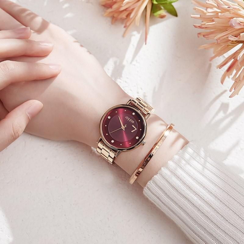Đồng hồ nữ Julius Hàn Quốc JA-1248 dây thép