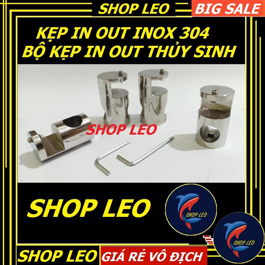 Kẹp giữ ống IN OUT INOX - Kẹp in out cao cấp - Kẹp bộ inout cho bể thủy sinh - Hồ cá cảnh - Shopleo