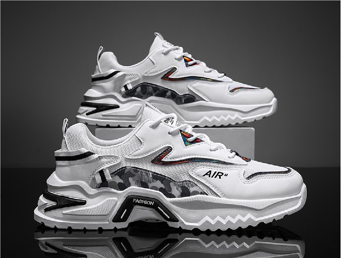 GiàyThể Thao  Nam Sneaker dã ngoại dạo phố đế cao 5cm tăng chiều cao(2 mầu)k12