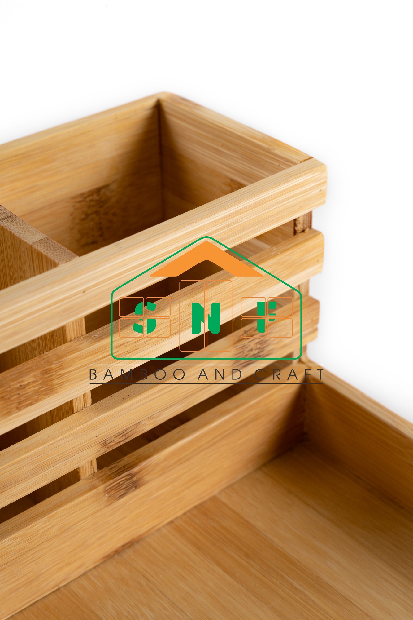 Khay Đựng Đũa Thìa, Gia Vị Đa Năng Bằng Gỗ Tre Sang Trọng- SNF Bamboo and Craft