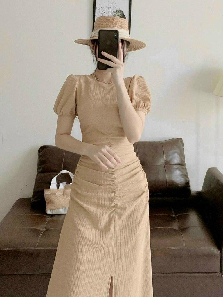 ĐẦM MIDI NHÍU THÂN XẺ TÀ 10694