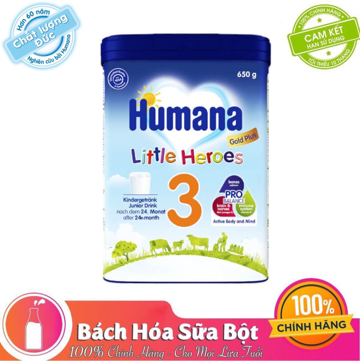 SỮA HUMANA GOLD PLUS 3 650G