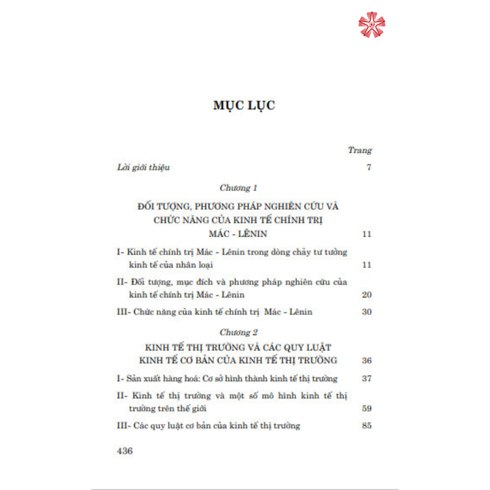 Giáo trình kinh tế chính trị Mác - Lê Nin