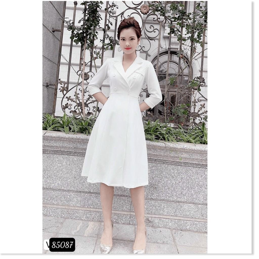 ĐẦM XOÈ TRẮNG VINTAGE SANG TRỌNG XINH XẮN , CHO CÁC NÀNG/ CÓ ĐỦ SIZE THỜI TRANG MỚI KINGSHOP79