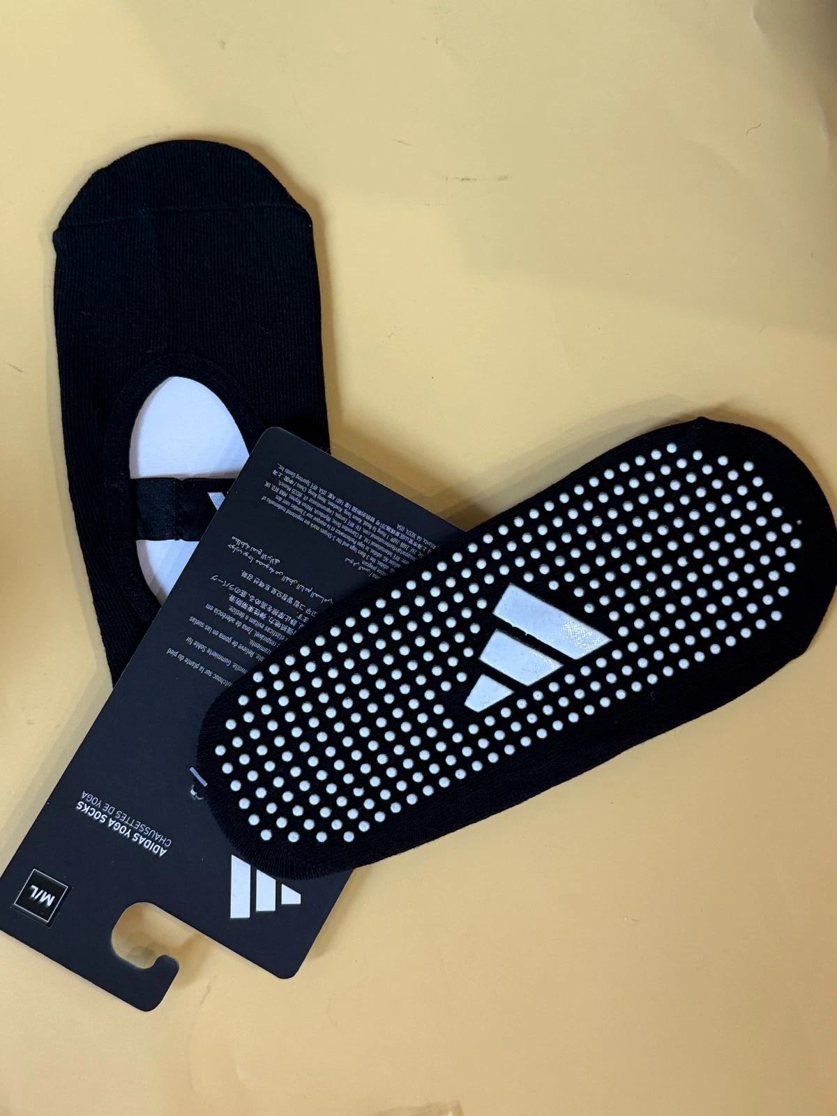 Vớ Tập Yoga Chống Trượt Chính Hãng ADIDAS ADYG-30102BK-NL - Phụ Kiện Hỗ Trợ Yoga