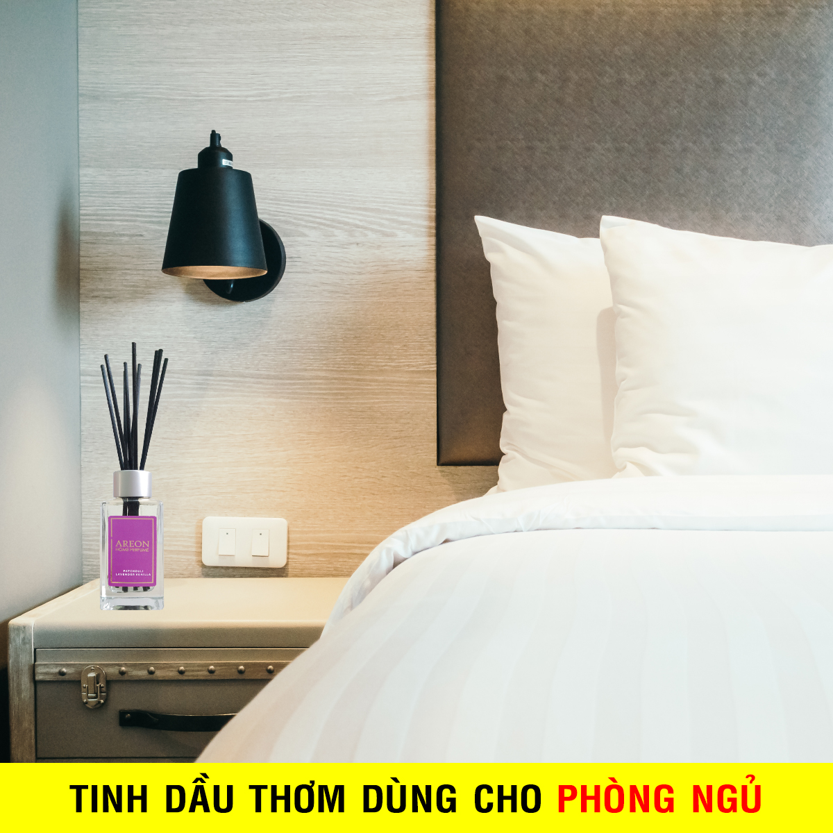 Nước hoa thơm phòng Areon Home Gold Amber - hương gỗ