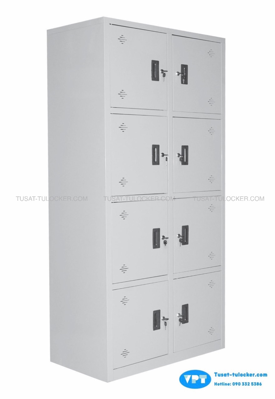 Tủ Locker 8 Cánh VPT 84-2L, Tủ Sắt 8 Cánh Sơn Tĩnh Điện Cao Cấp