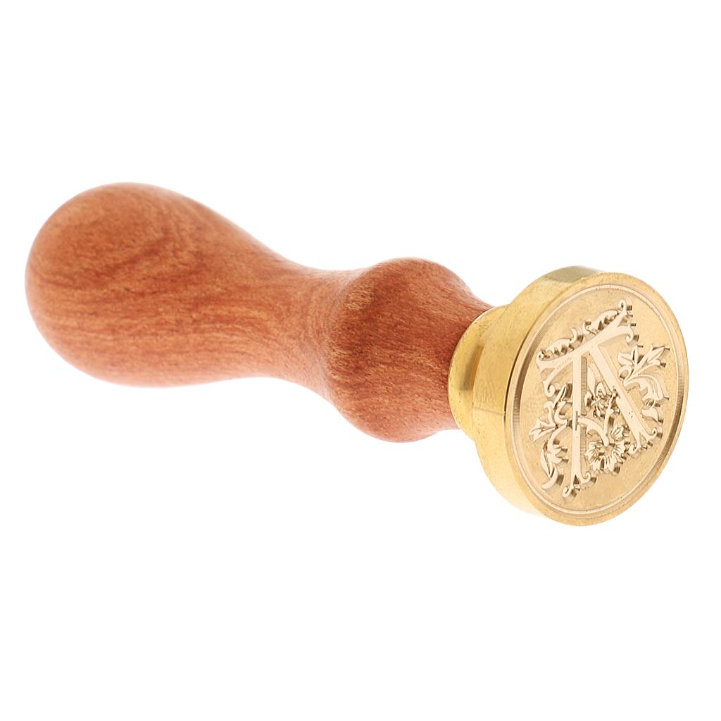 1PC Retro Letter A-Z Sealing Wax Classic Initial Wax Seal Stamps Alphabet DIY Decorative Letter Wooden Stamps Craft Gift