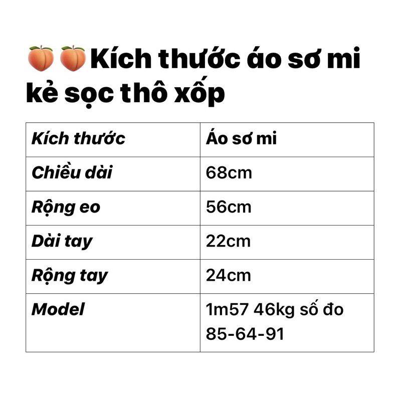 Áo sơ mi kẻ sọc thô xốp ulzzang