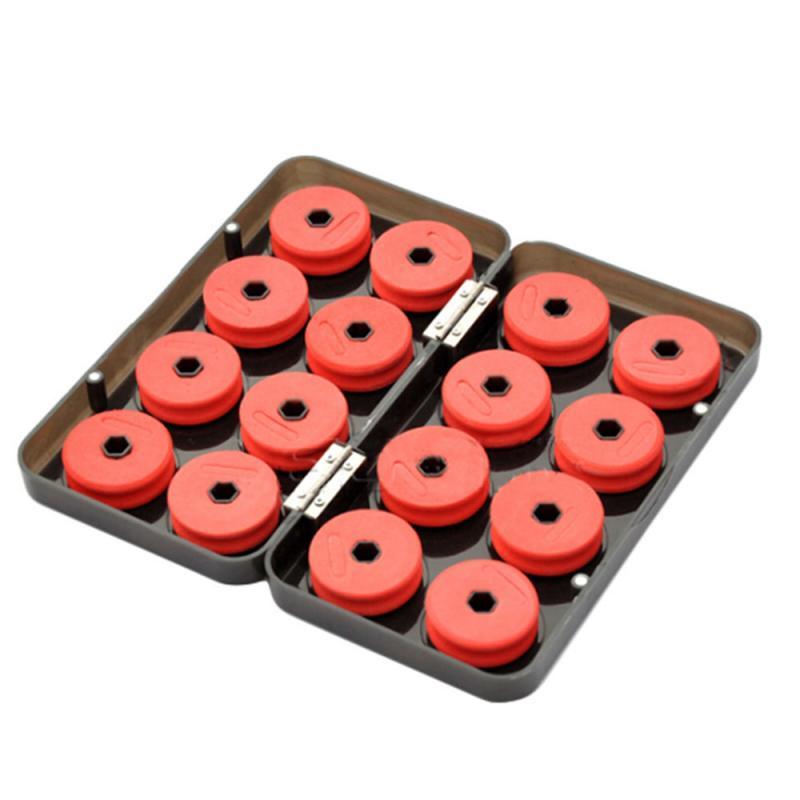 16pcs Foam Spools Line Box Winding Board Fishing Line Shaft Fishing Lure Hook Rig Bait Storage Case Pesca Fishing Tackle Box 8