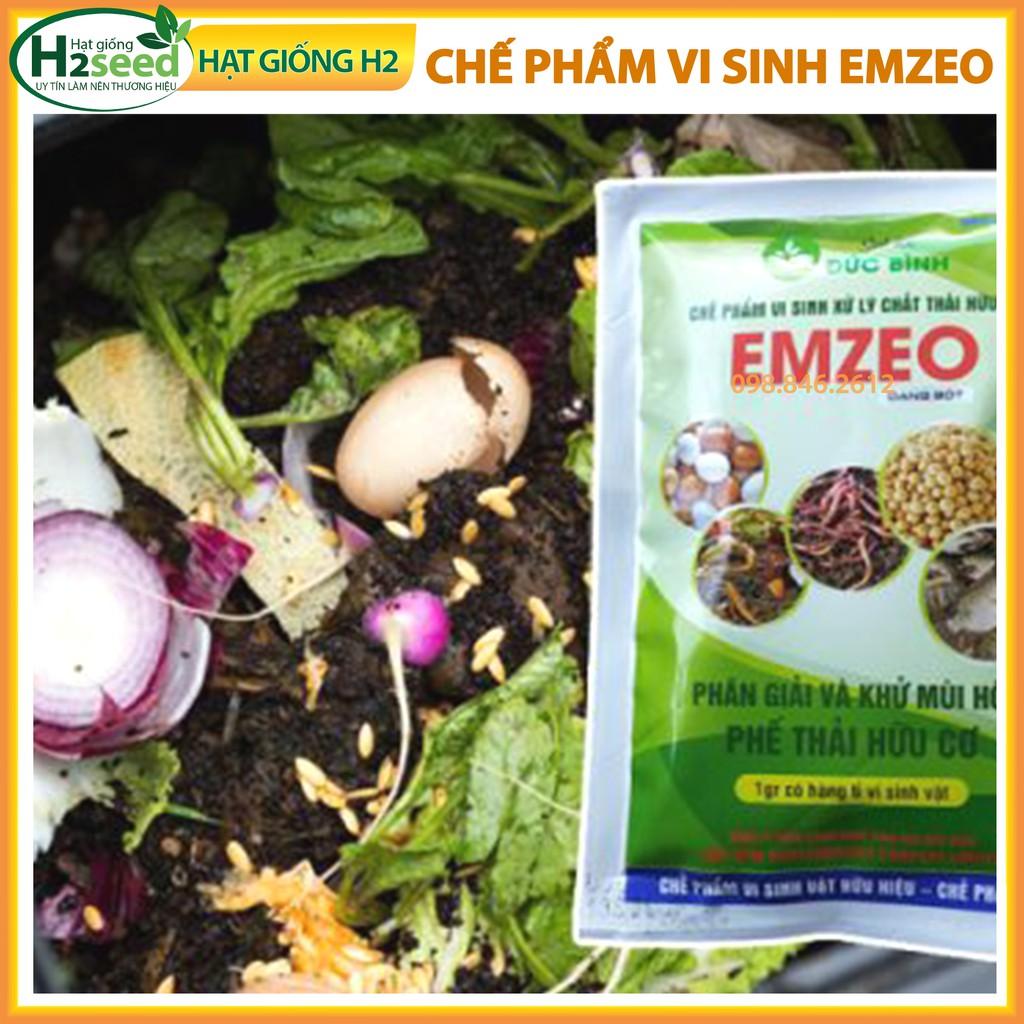 Combo 10 Chế phẩm vi sinh Emzeo - Gói 200g - Khử mùi hôi phân cá, ủ đậu tương và rác thải sinh hoạt