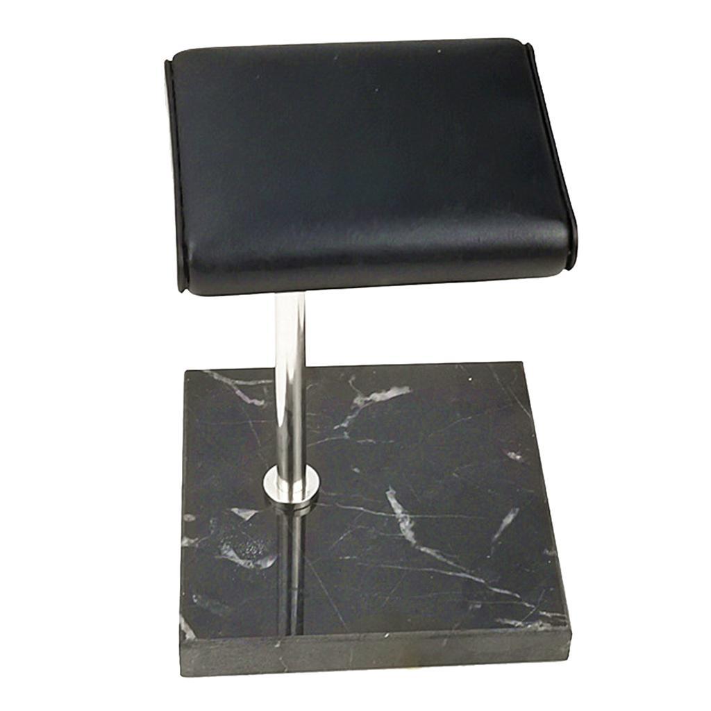 Black Marble Base &amp; PU Watch Holder Stand for Display
