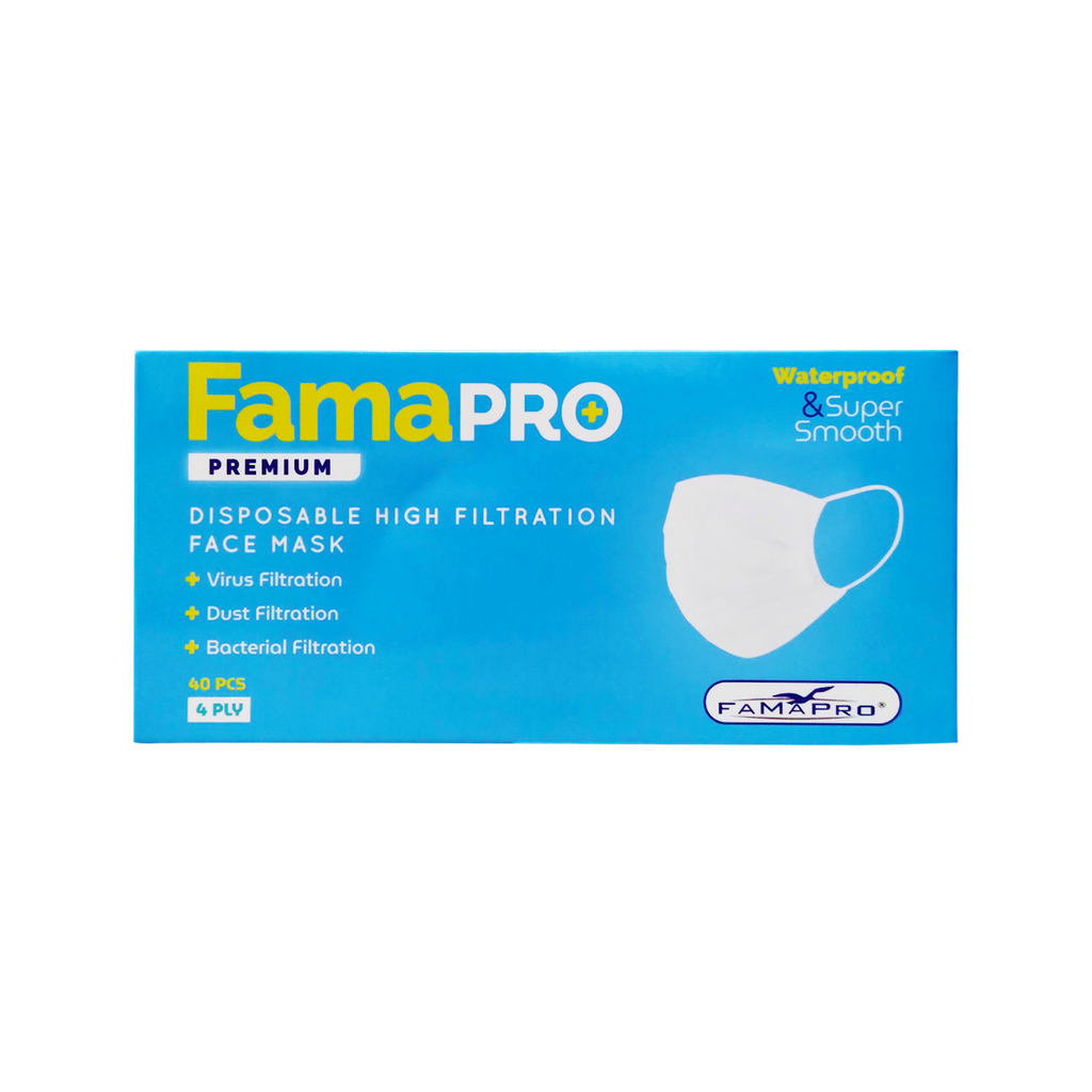 2 Hộp 2 Màu Khẩu Trang Y Tế Kháng Khuẩn Cao Cấp Famapro Premium/Kháng Virus, Bụi, Lọc Khuẩn 99%